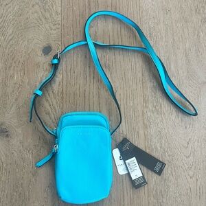 Tahari Micro On the Go Crossbody Bag in Aqua